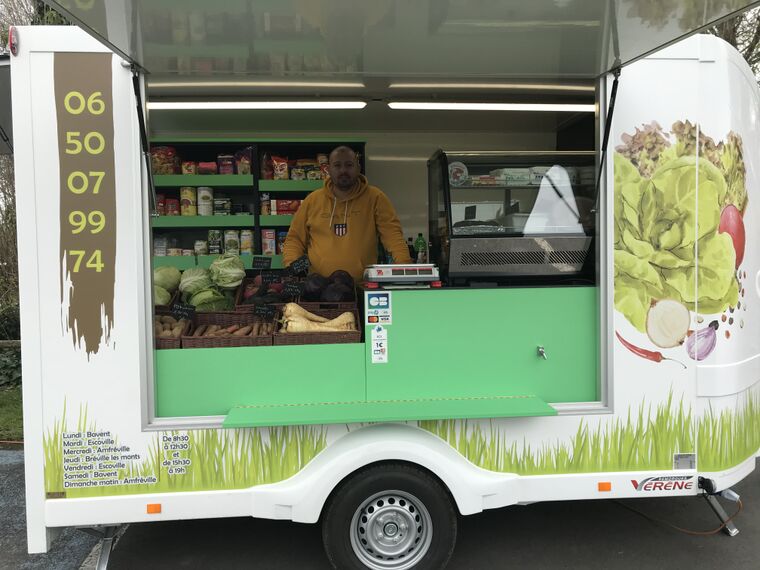 Sébastien Boullin et son épicerie ambulante